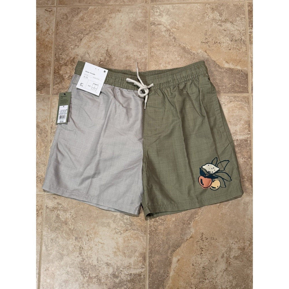 Goodfellow & Co Men's 5" Elevated Swim Trunks UPF 50+  Size XL NWT